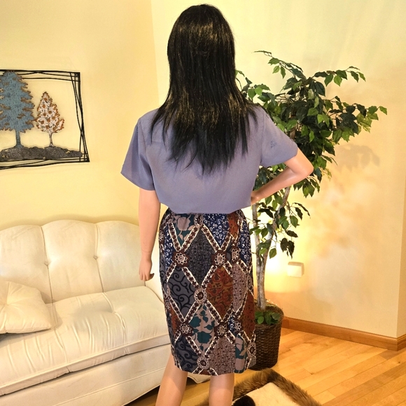 Sig Sport Skirt Elastic Waist Multi-Color Print Size Small - Picture 2 of 11